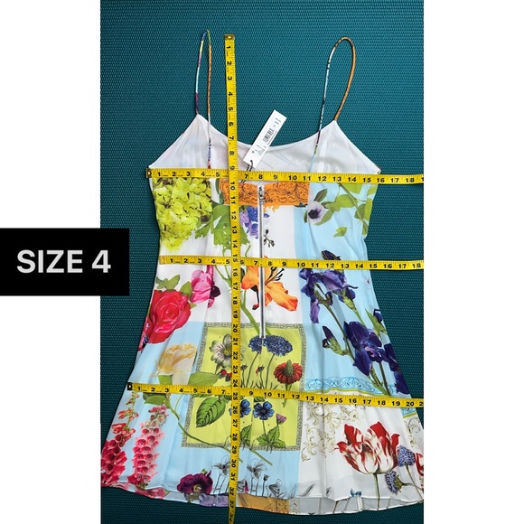 Alice + Olivia Ira Floral Spaghetti Strap Mini Dress - Picture 9 of 15